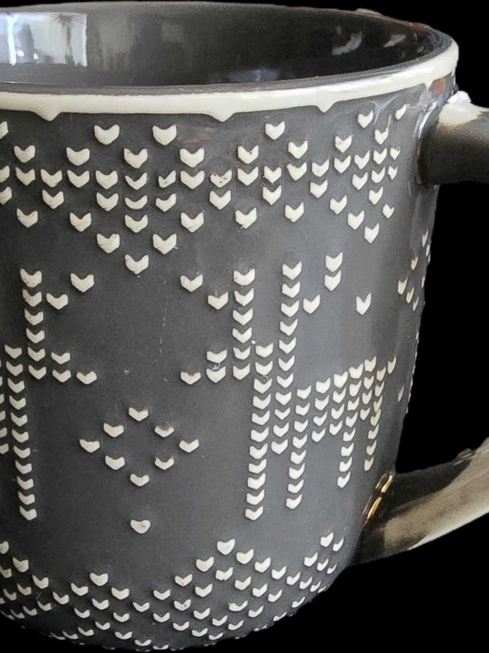 Threshold Christmas Gray "Stoneware Ceramic Mug